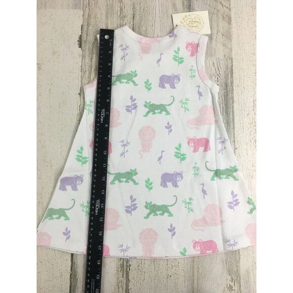 The Beaufort Bonnet Company Polly Play Dress Lions Tigers & Bears 18 to 24 M NWT - Picture 9 of 9